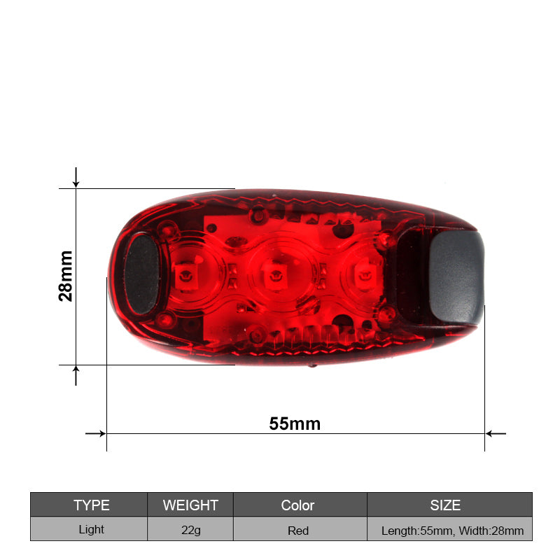 Luz de seguridad roja para casco