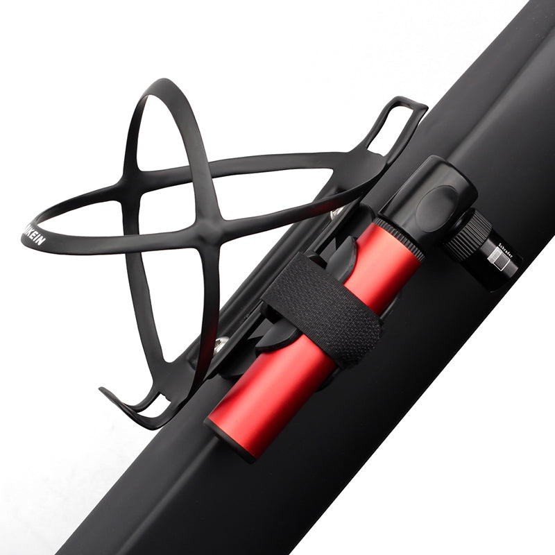 Mini inflador de doble válvula portátil disponible azul y rojo