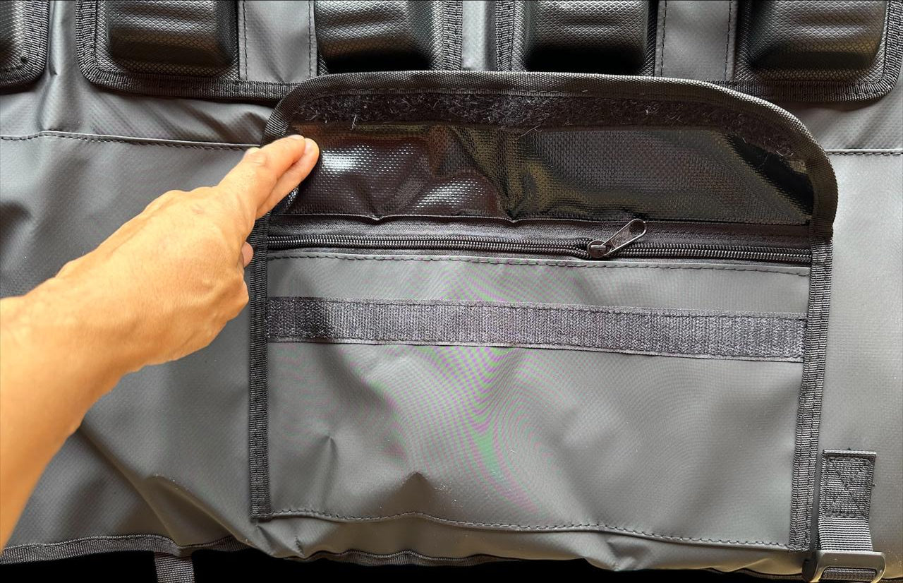 Tailgatepad Orange Ride para transportar hasta 5 bicicletas