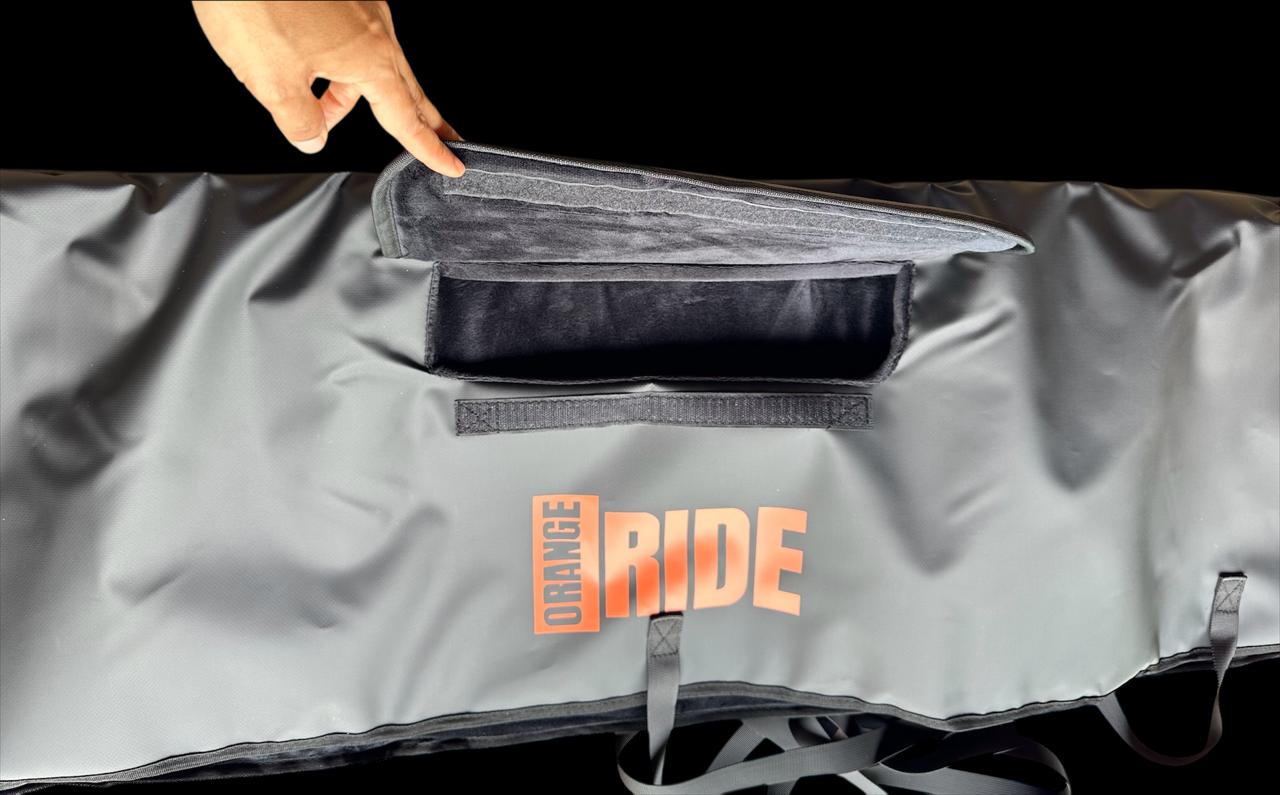 Tailgatepad Orange Ride para transportar hasta 5 bicicletas