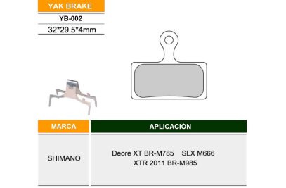 Pastilla De Freno Bicicleta Yak