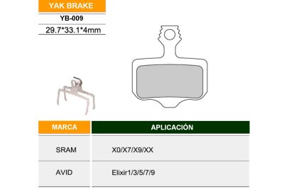 Pastilla De Freno Bicicleta Yak