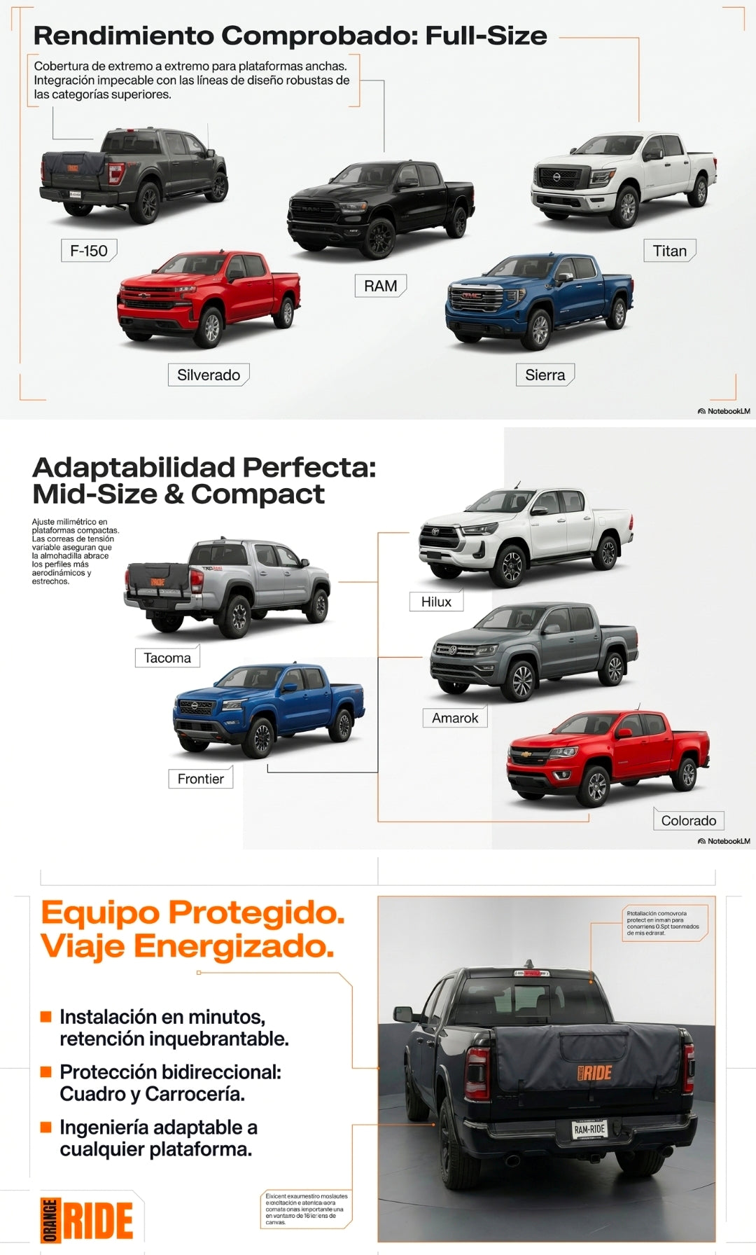 Almohadilla protectora para compuerta Orange Ride