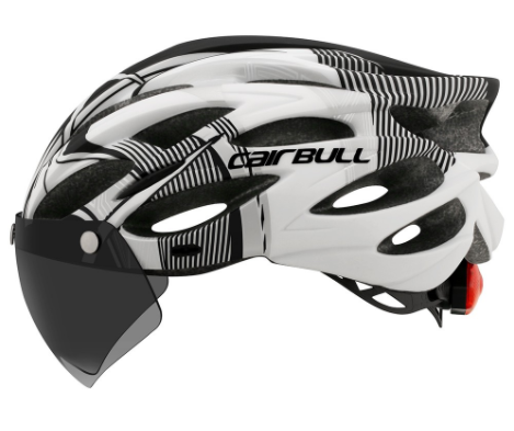 Casco Cairbull Allroad 3 en 1 Gafas, luz y visera. Colores Gris o Blanco con gris