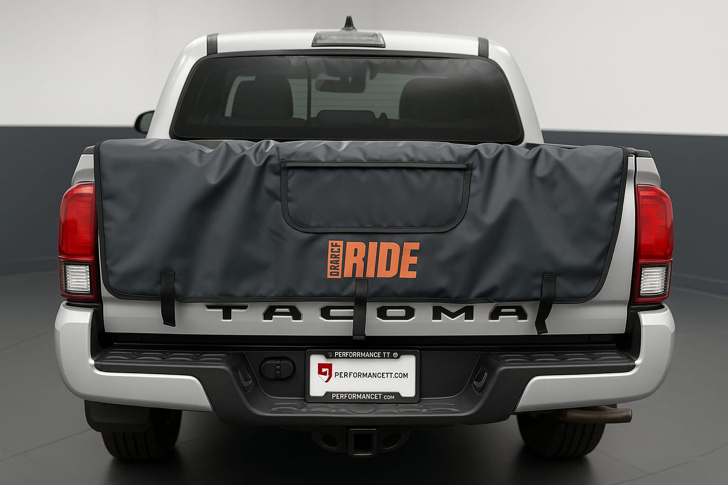 Tailgatepad Orange Ride para transportar hasta 5 bicicletas
